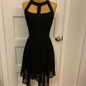 Bebe party dress.  Princess cut.